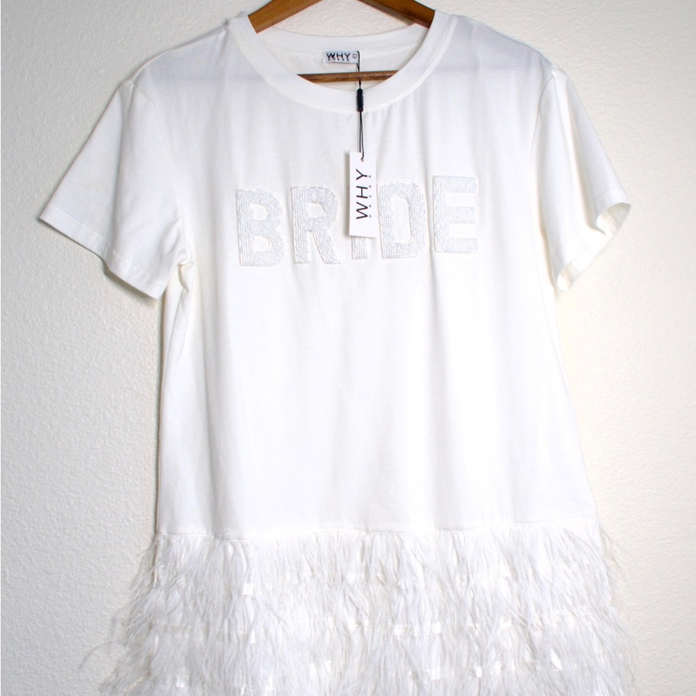 WHY White Bride Midi Dress , Bachelorete